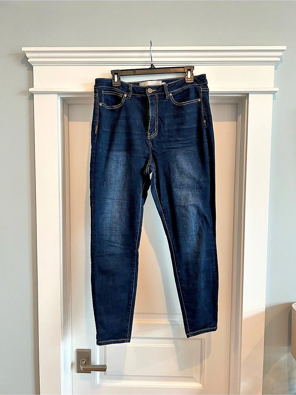 Soft Surroundings Dark Blue Skinny Jeans Like New